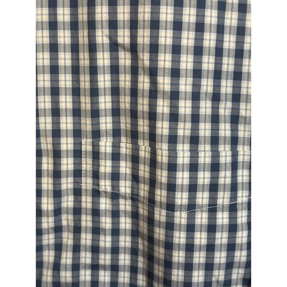 Onward Reserve Mens Blue & White Plaid Button-Down Shirt Classic Fit XL - Picture 3 of 4